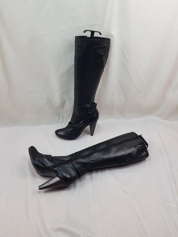 Makkelijk te begrijpen anders uitrusting Vintage Knee High Boots 90s Heeled Handmade Boots Tall Black - Etsy Makkelijk te begrijpen anders uitrusting Vintage Knee High Boots 90s Heeled Handmade Boots Tall Black - Etsy