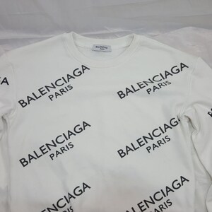 balenciaga white sweater