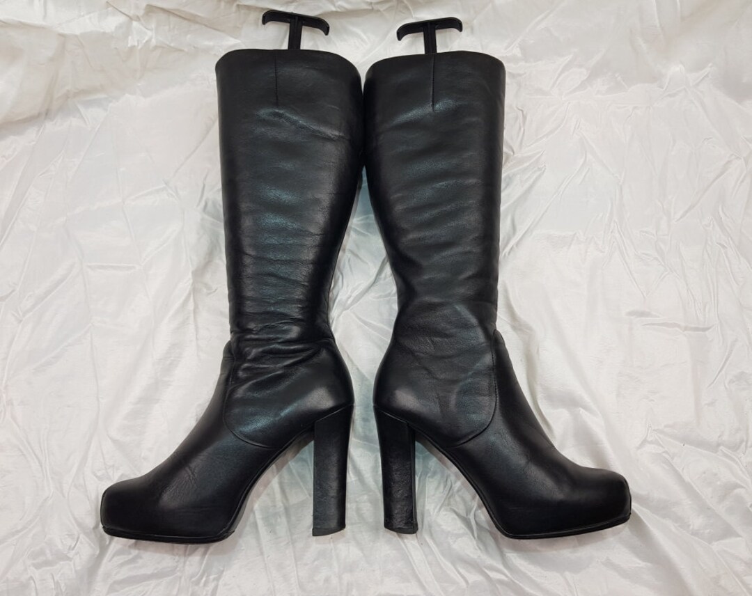 90s knee high platform boots