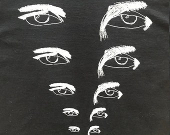 Eyes Black Unisex t-shirt