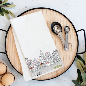 New York Skyline Flour Sack Tea Towel