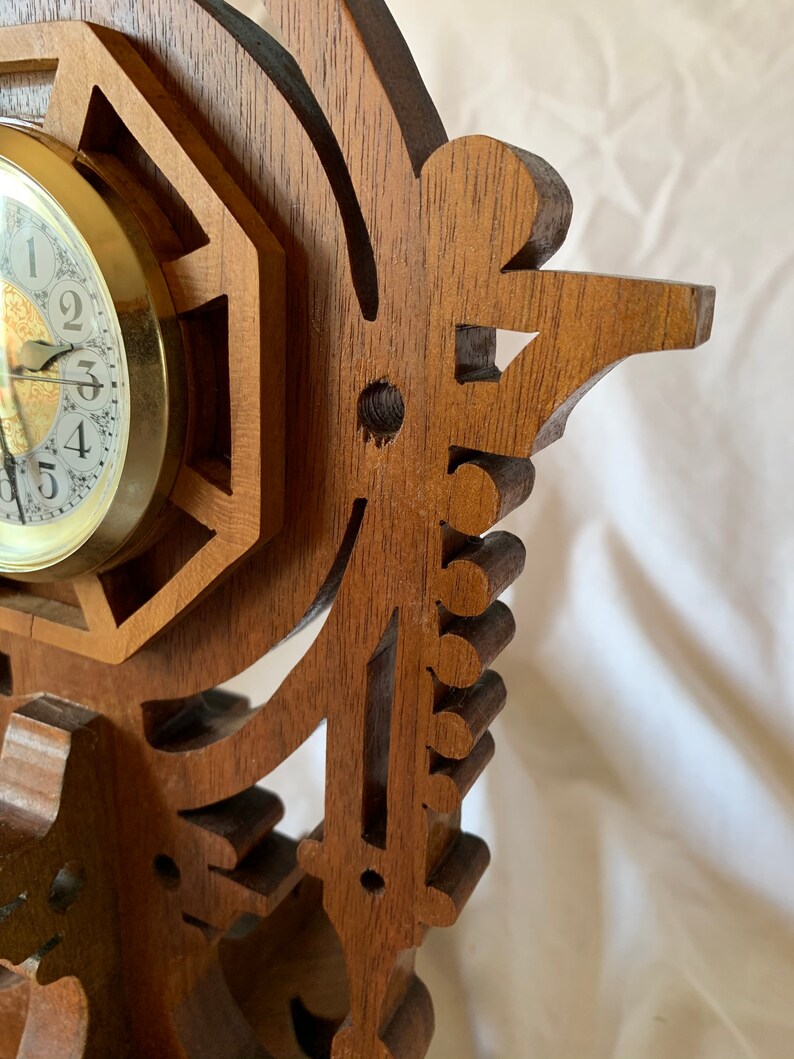 Classic scroll saw mantel clock I Etsy