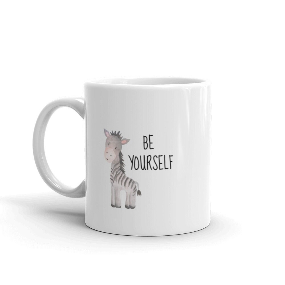 Discover Soyez Vous-même Zèbre Mignonne Animal Mug Céramique