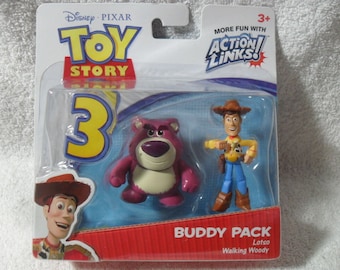 Toy Story 3 Buddy Pack 2 Figures Action Links Walking Woody And Lotso