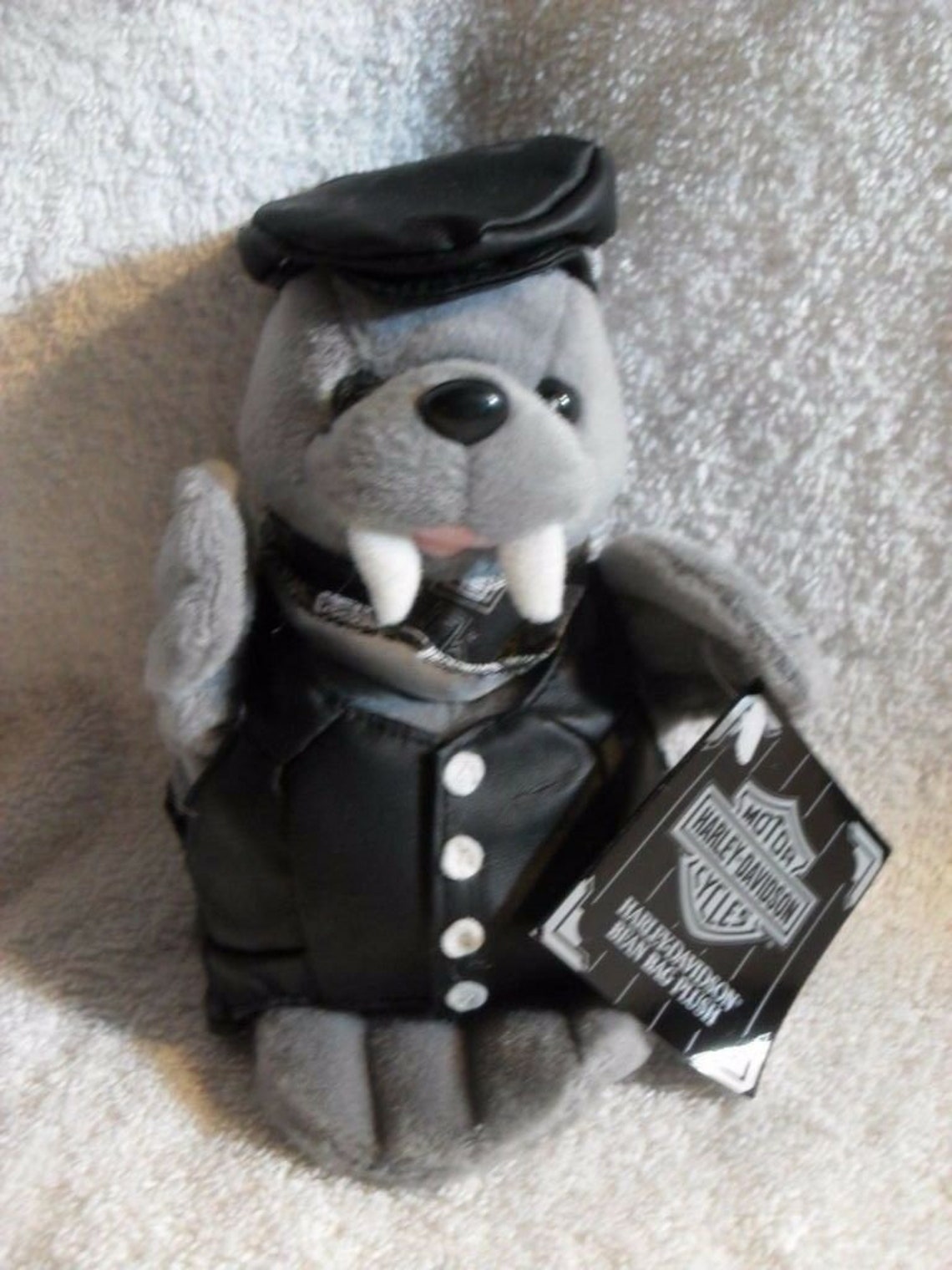 Harley Davidson Tusk Plush Stuffed Bean Bag Walrus Mint W/Tags Etsy