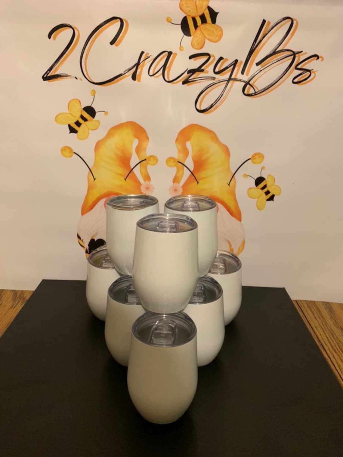 12oz Sublimation Wine Glass, Sublimation Wine Tumbler, Double Walled