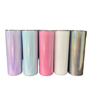 Sublimation tumbler 20 oz Glitter Skinny Regular Stainless Steel Tumbler, Sparkle Tumbler, Hot and Cold Glitter Tumbler, Stainless Steel