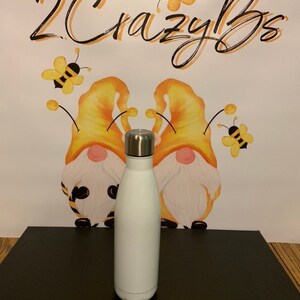 Sublimation Water Bottle, 17 oz Sublimation Bottle, Double Walled Stainless Water Bottle, Cola Shaped Water Bottle