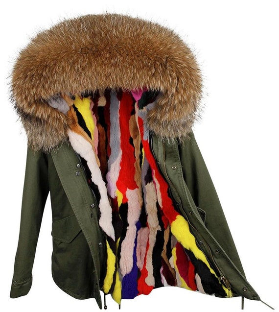 real fur lined coat