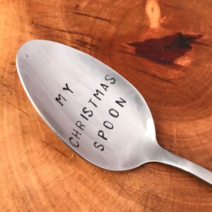 Custom Hand Stamped Spoon Engraved Spoon Personalized Spoon Birthday Gifts For Dad Gift For Mom Gift Christmas Gift Fathers Mothers Day Gift