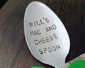 Cucchiaio con timbro a mano / Cucchiaino in acciaio inossidabile personalizzato / Regalo divertente per gli amanti del caffè / Cucchiaio da dessert personalizzato / Idea regalo per gelato