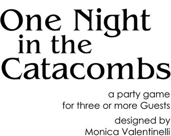 One Night in the Catacombs Party Game