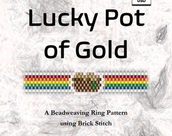 Lucky Pot of Gold Beaded Ring