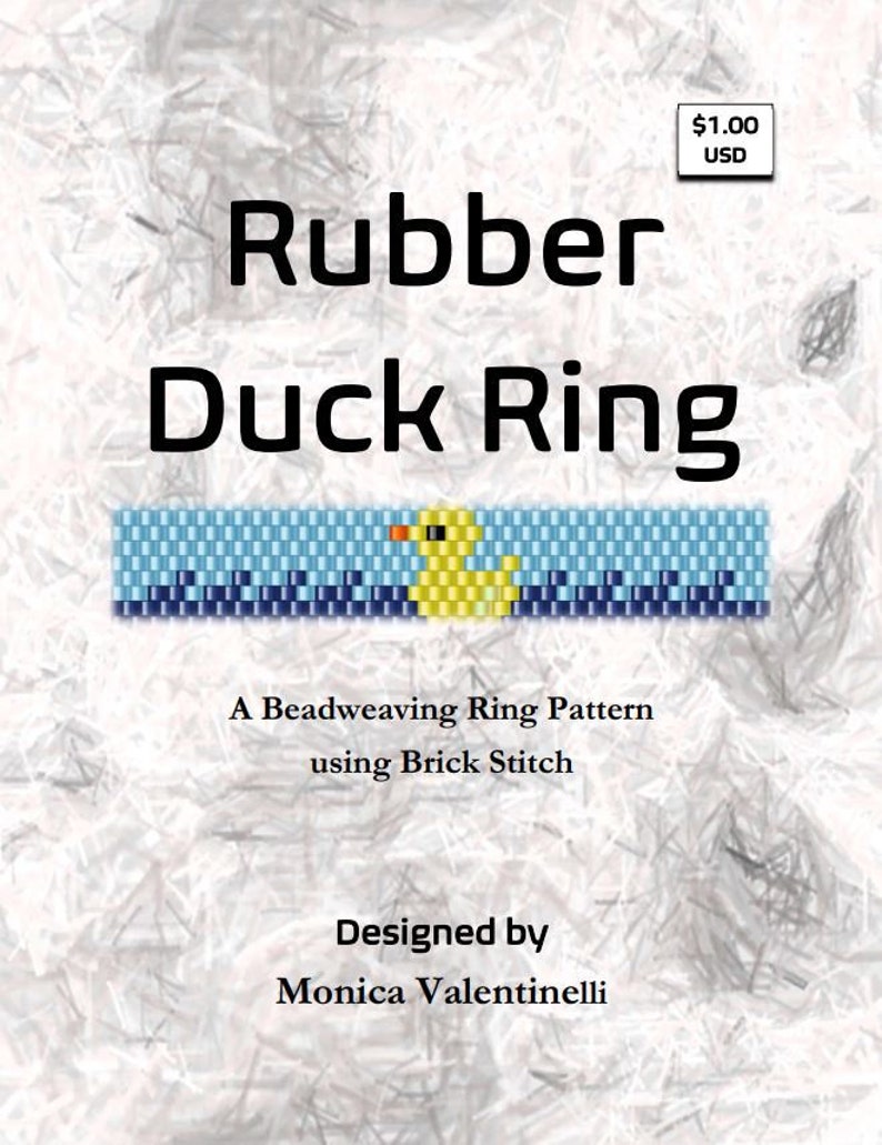 Rubber Duck Beaded Ring image 1