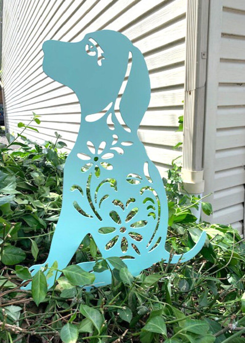Outdoor Dog Outdoor Metal Art Garden Dog Metal Art Outdoor Etsy