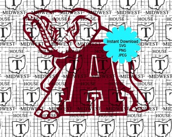 Download Alabama Elephant Svg Etsy