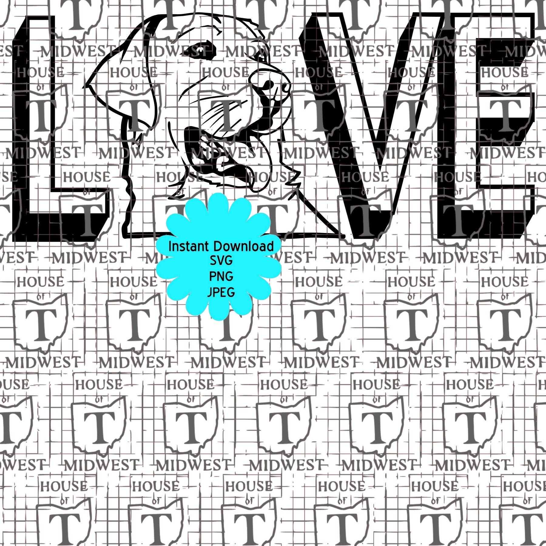 Dog Love Puppy Love SVG | Etsy