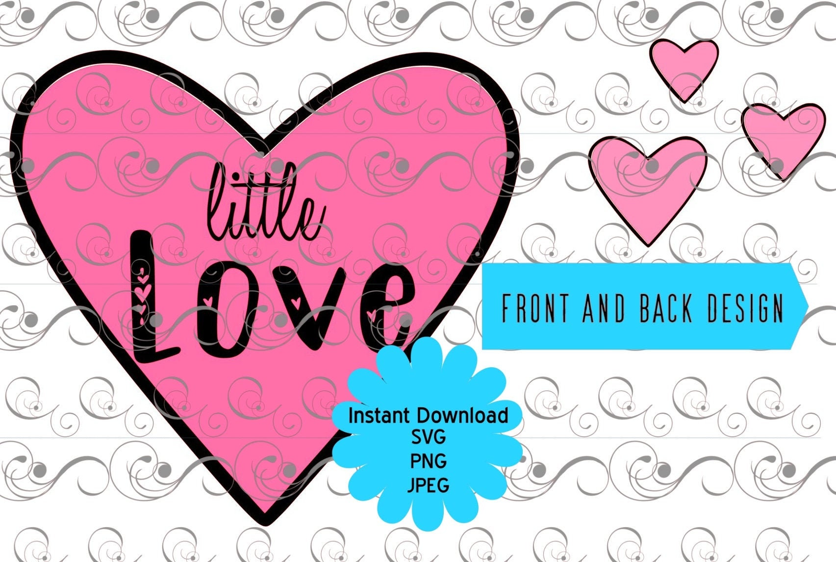 Download Little Love Onesie SVG Layered SVG Valentine svg baby SVG ...