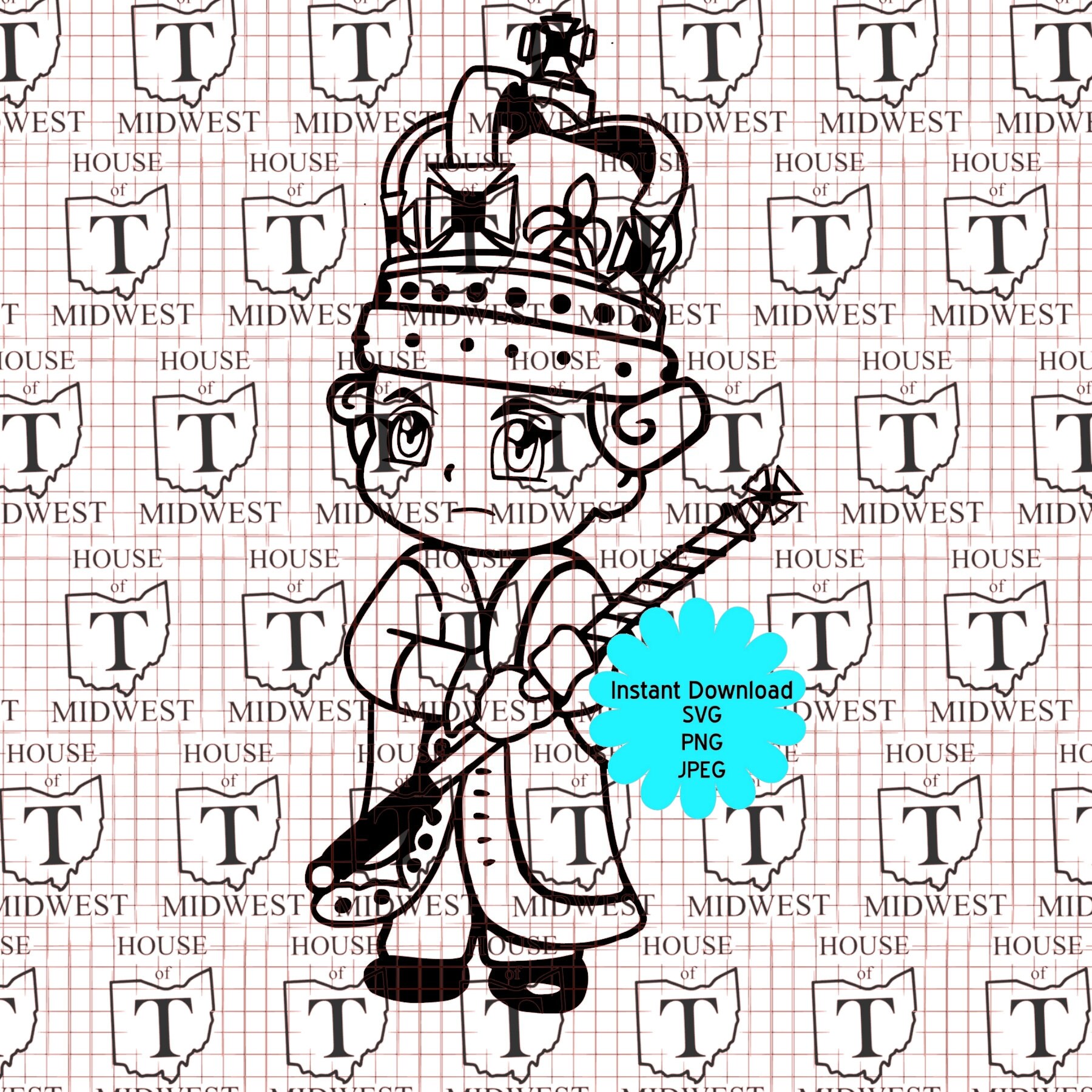 Download King George Cartoon Svg Etsy