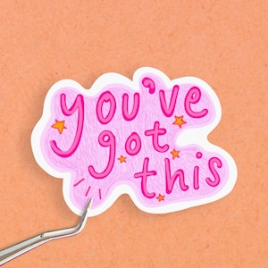 You Got This Vinyl Sticker, Self Care Sticker, Positive Affirmations Gift, Glossy Well-being Quote Sticker, Motivational Laptop Decal
