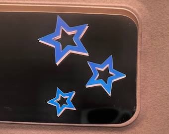 y2k star mirror decal, car sticker, mirror sticker, mirror decal, car decal, window sticker, cute car sticker, trendy vinyl sticker