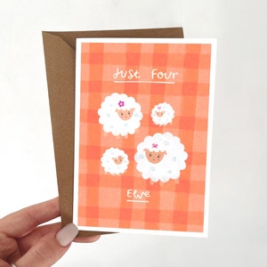 Carte juste pour vous, carte de remerciement, carte pensée amusante à vous, carte de voeux amitié, cartes faites maison, cadeau mouton mignon, carte de jeu de mots A6