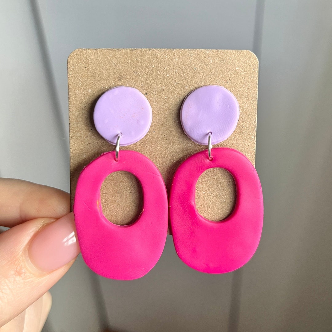 Vintage Rabbit Glass Stud Earrings - Antique Style Round Earrings For Women