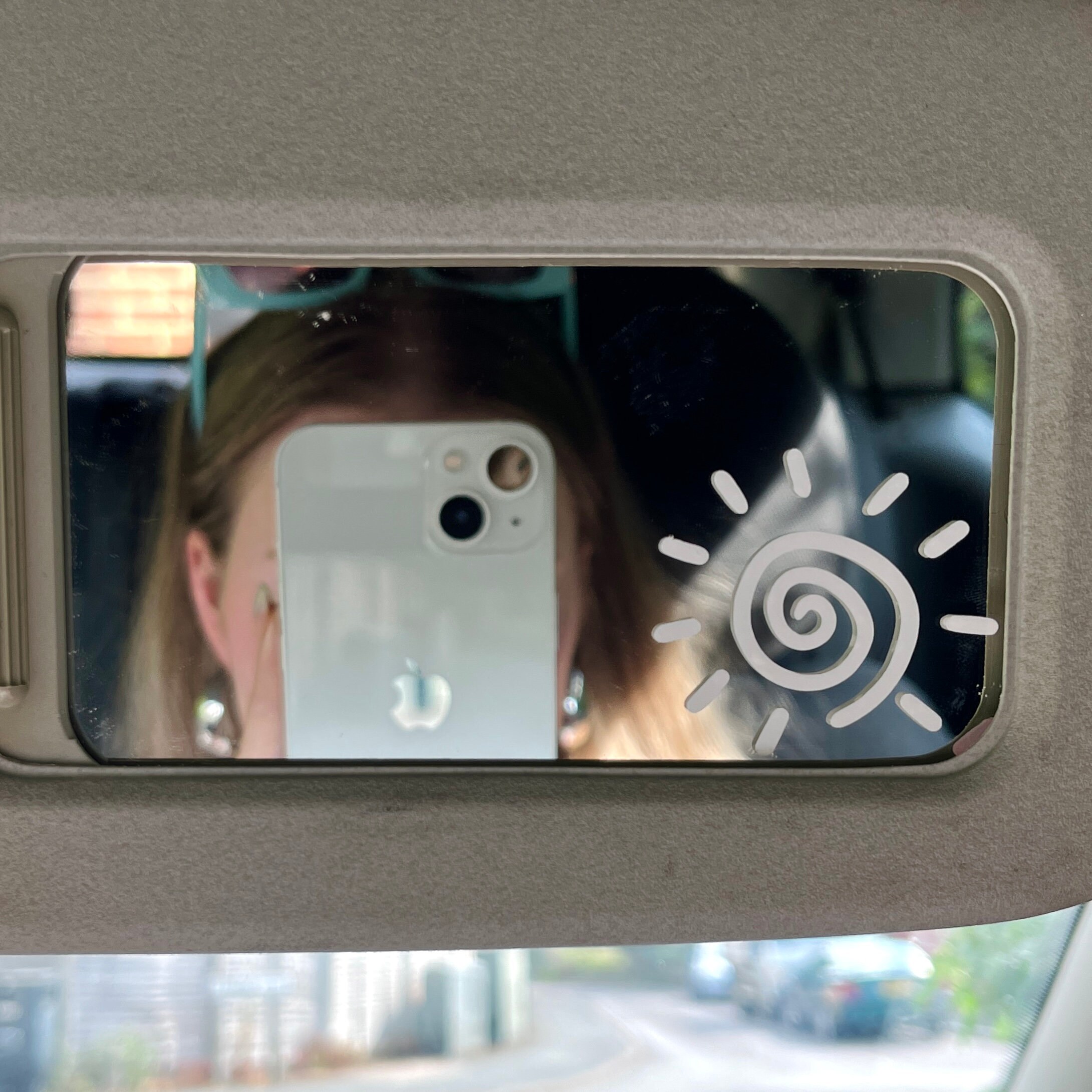 Mirrow Car Sticker Spiral Sun Mirror Decal, Car Sticker, Mirror Sticker, Mirror Decal, Car ...