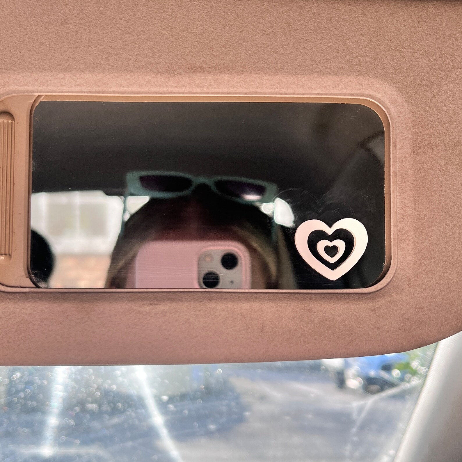 90s Y2k Heart Mirror Decal, Car Sticker, Mirror Sticker, Mirror Decal ...