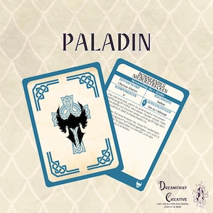 Cartas de hechizo Paladin DnD5E 2014 en alemán | Libro de hechizos DND | Hechizos de D&D imprimibles | Dungeons and Dragons 5ª Edición | Accesorios DND