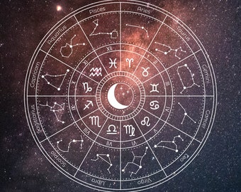 Black Simple Zodiac Signs Galaxy Phone Wallpaper