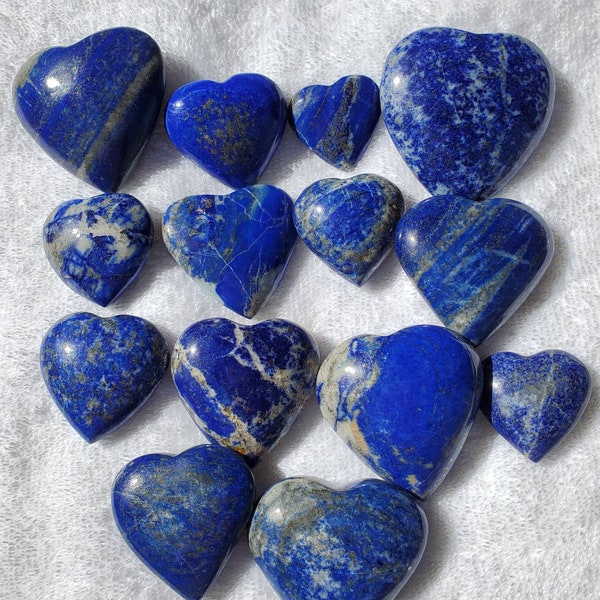 Lapis Lazuli Heart Lapis Lazuli with Pyrite Heart Lapis Crystal Heart Lapis Lazuli with Pyrite Inclusions Crystal Heart Gifts for Her