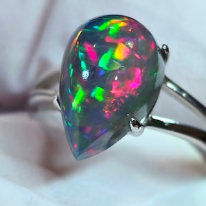 Engagement ring, gold engagement ring,  gold ring, opal ring,  opal,  opal jewelry  natural opal, genuine opal ,