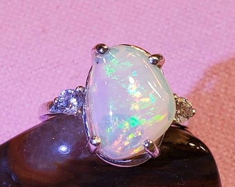 Opaalring, opaalsieraden, verlovingsring, beloftering, trouwring