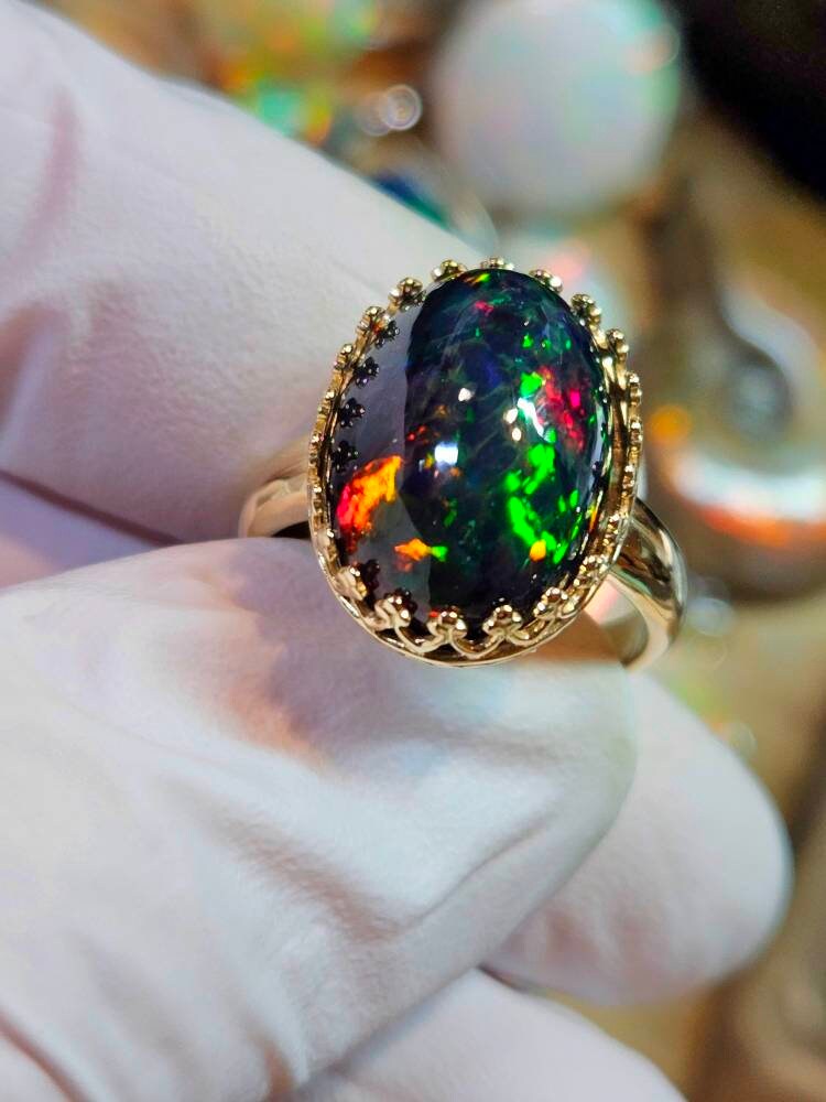 Black opal jewellery best sale
