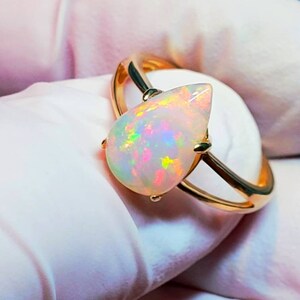Engagement ring, gold engagement ring,  gold ring, opal ring,  opal,  opal jewelry  natural opal, genuine opal ,