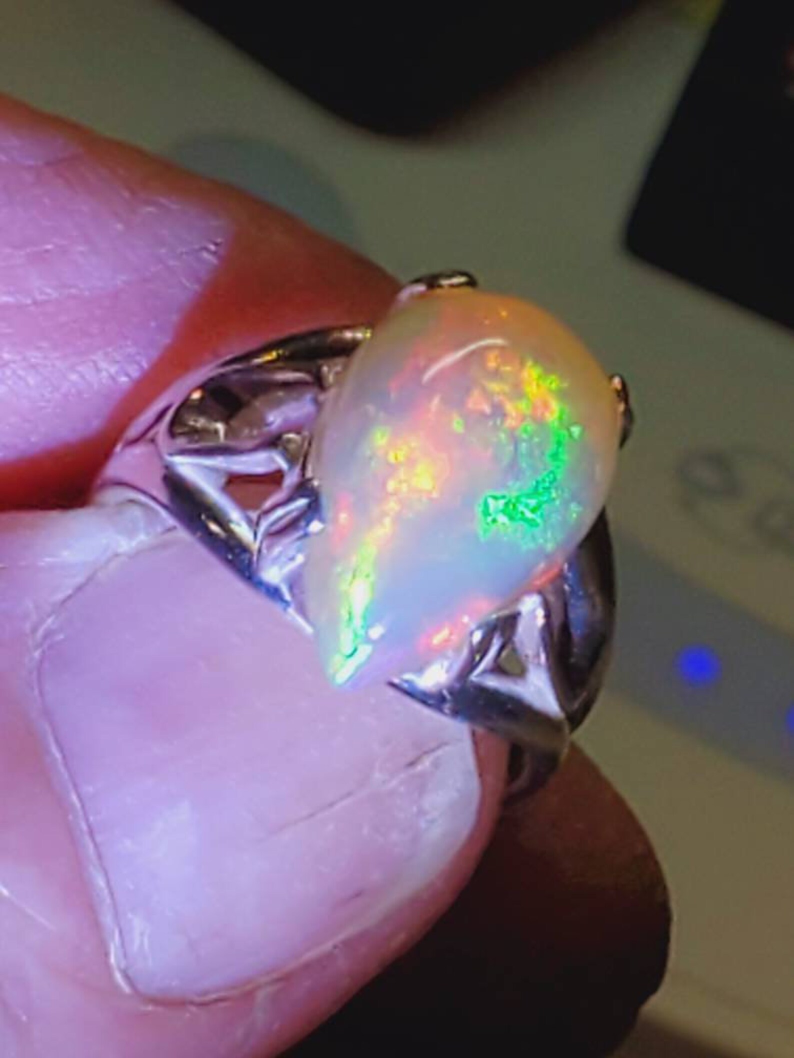 Opal Gift Opal Ringvalentines Day Gift Engagement Ring Etsy