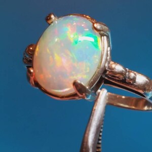 Opal Ring Engagement Ring Opal Engagement Ring - Etsy