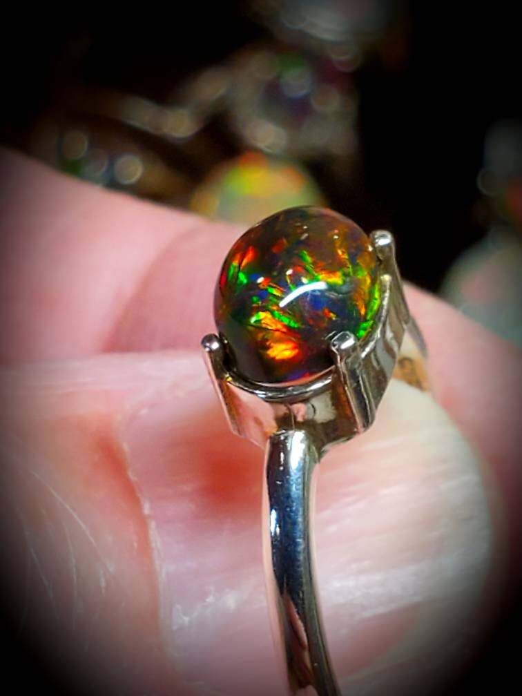 Engagement Ring Opal Engagement Ring Opal Jewelry Opal Etsy