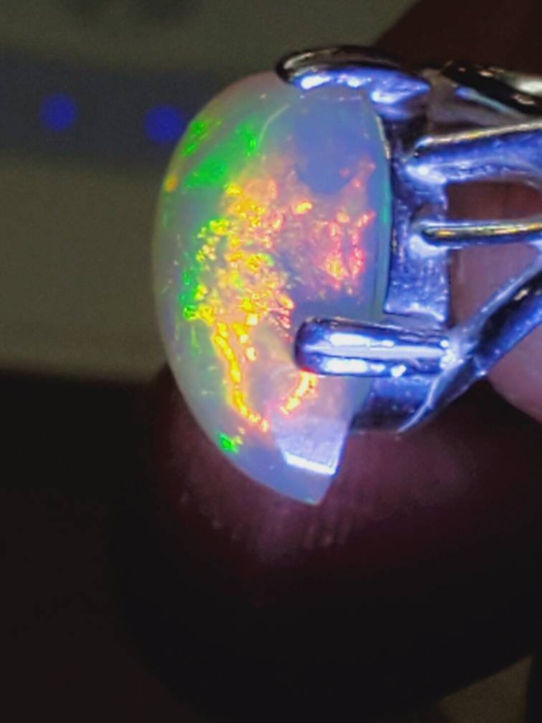 Opal Gift, Opal Ring,valentines Day Gift, Engagement Ring Etsy