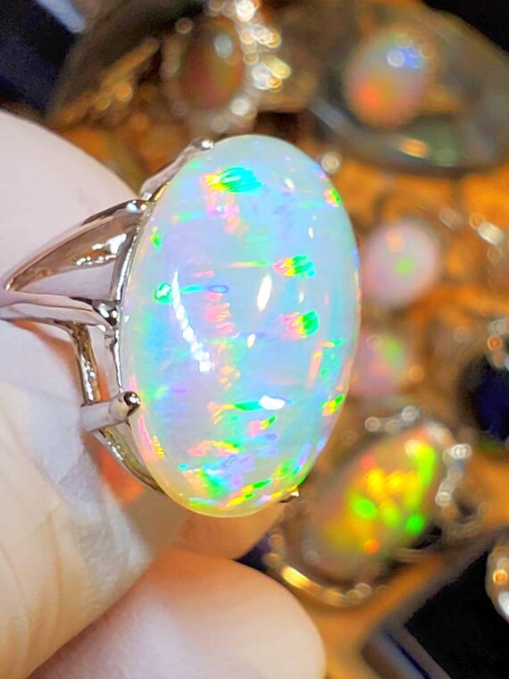 Statement mens opal rings online