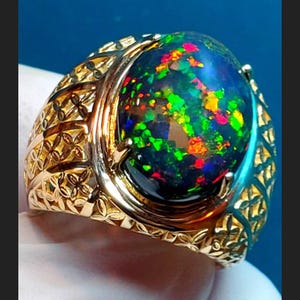 Gifts for him, Custom men&#39;s, men&#39;s opal ring,  men&#39;s gold ring,  men&#39;s ring,  opal ring,  gold opal ring,