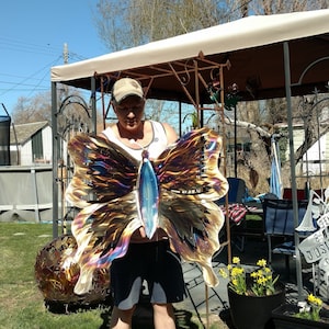 Metal wall art Butterfly / large decor Butterflies Sculpture / Butterfly unique home Decor outdoor wall hanging plasma cut designs