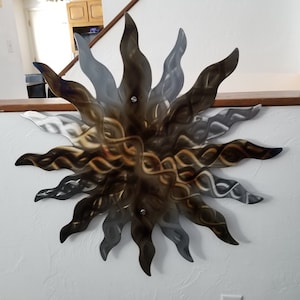 Metal Wall decor Sun wall Art - Large indoor outdoor Sun- Metal unique home decor,  patio Decor - gift for her