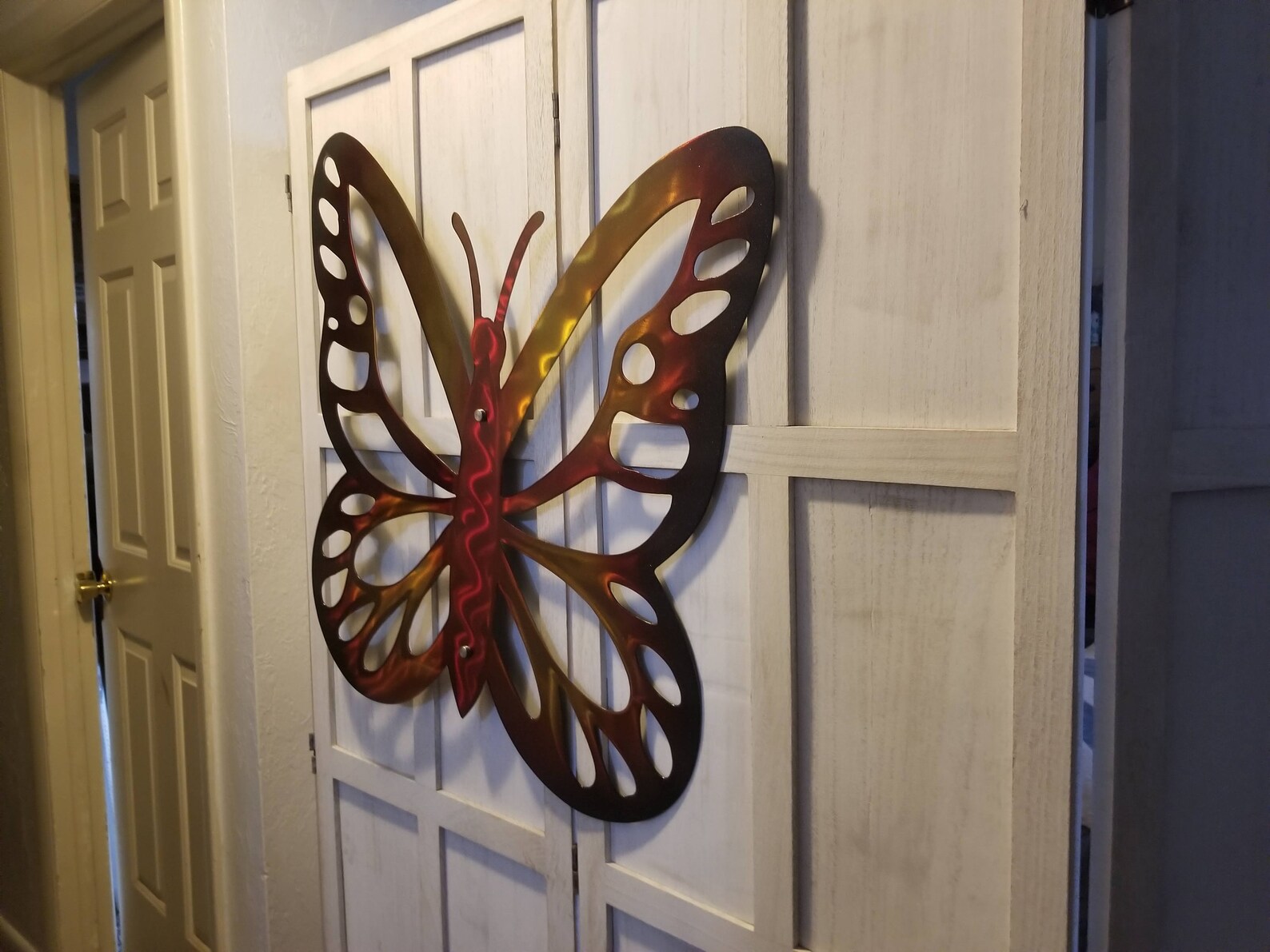 Metal Butterfly Garden Wall Decor Butterflies Patio Garage Hallway Shed
