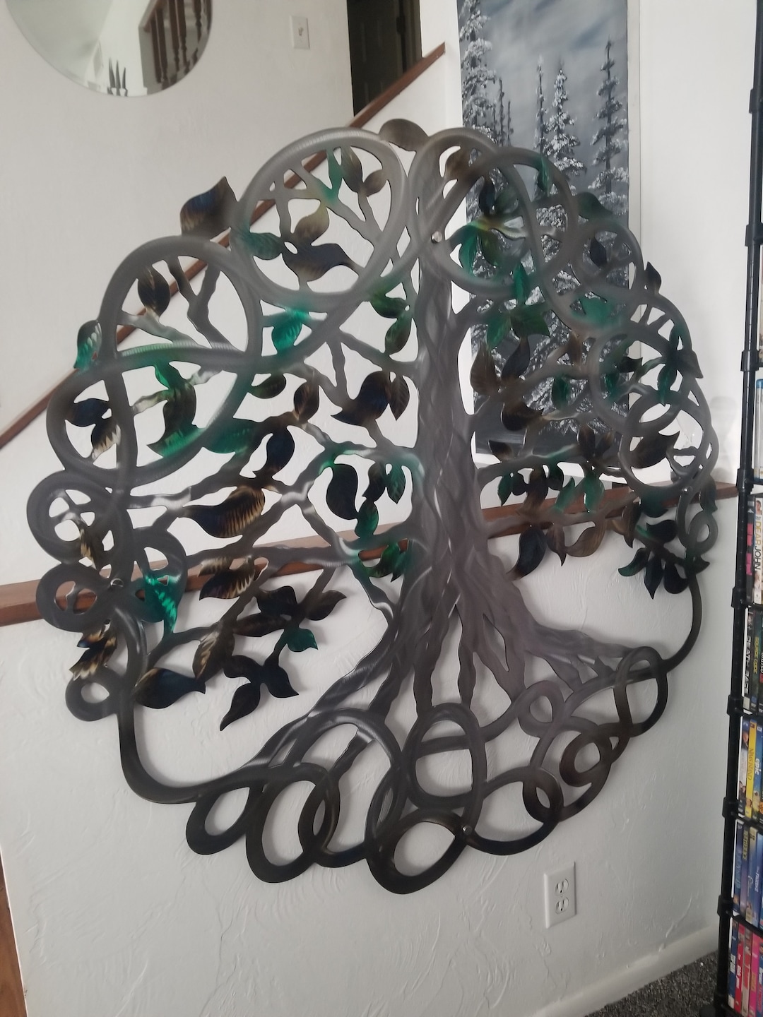Metal Tree of Life Wall Art- Family Roots Home Decor - Indoor or ...
