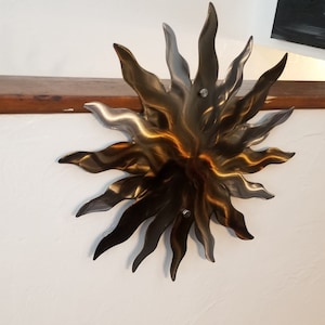 Metal Wall decor Sun wall Art - Large indoor outdoor Sun- Metal unique home decor,  patio Decor - gift for her