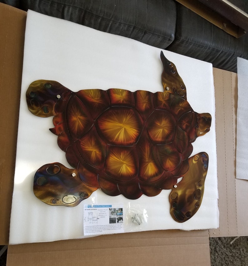 Metal Wall Decor Turtle Wall Art Home Decor Indoor Outdoor Etsy