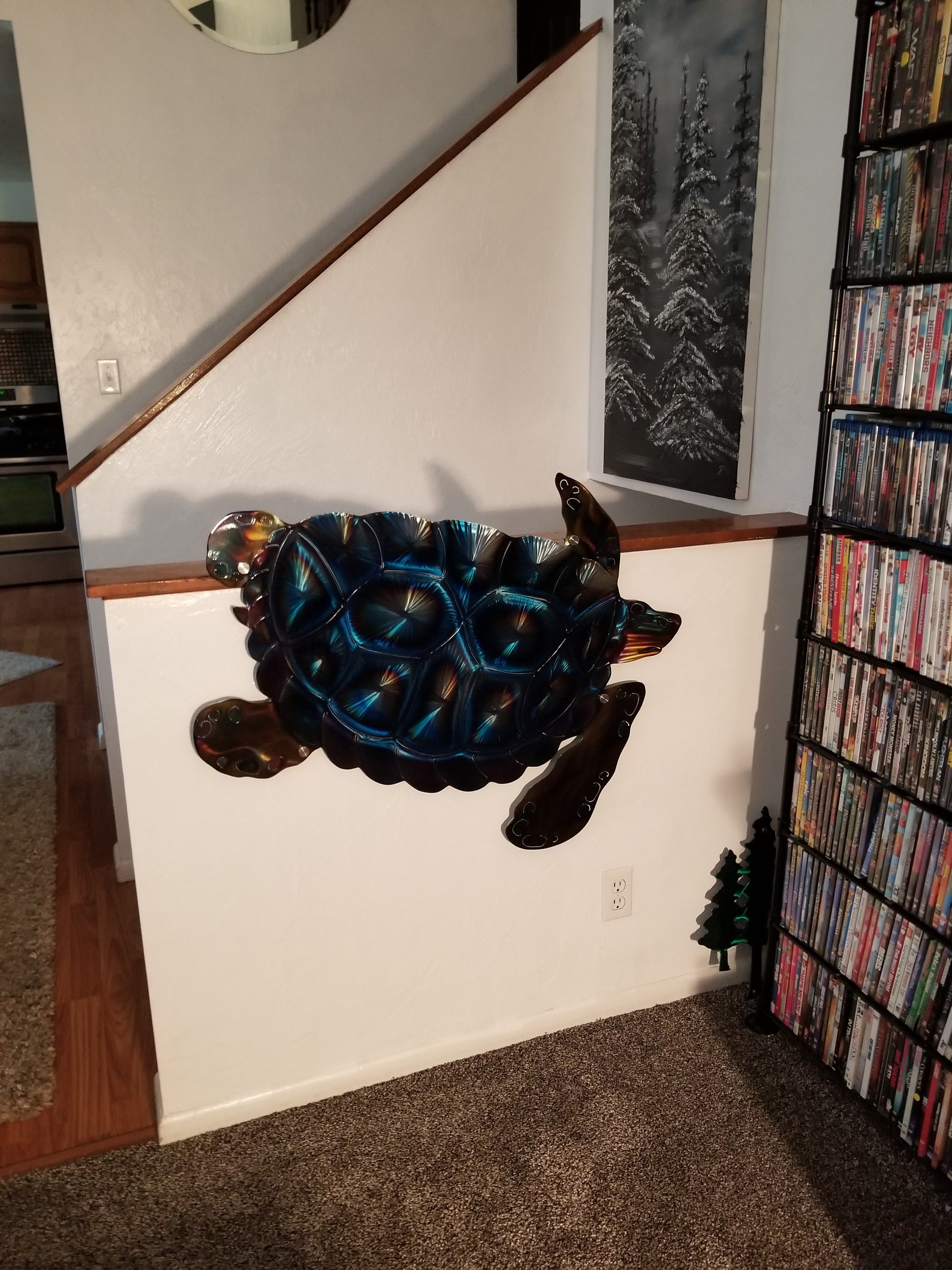 Metal Wall Decor Turtle Wall Art Home Decor Indoor Outdoor Etsy
