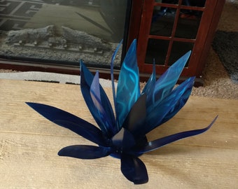 Patio Decor Lotus Flower Metal garden sculpture - Lotus Flower - Metal Flower - Home Decor - Interior handmade custom art